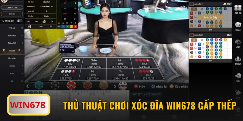 Thủ thuật chơi Xóc Đĩa Win678 gấp thếp